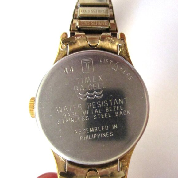 Timex Quartz Women's Watch, Water Resistant, Goldtone Stretch Band, Stainless - Picture 4 of 8